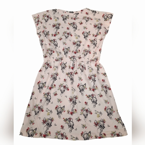 Gap Disney Bambi Cap Sleeve Peach Dress Size Medium Girls - Picture 5 of 9